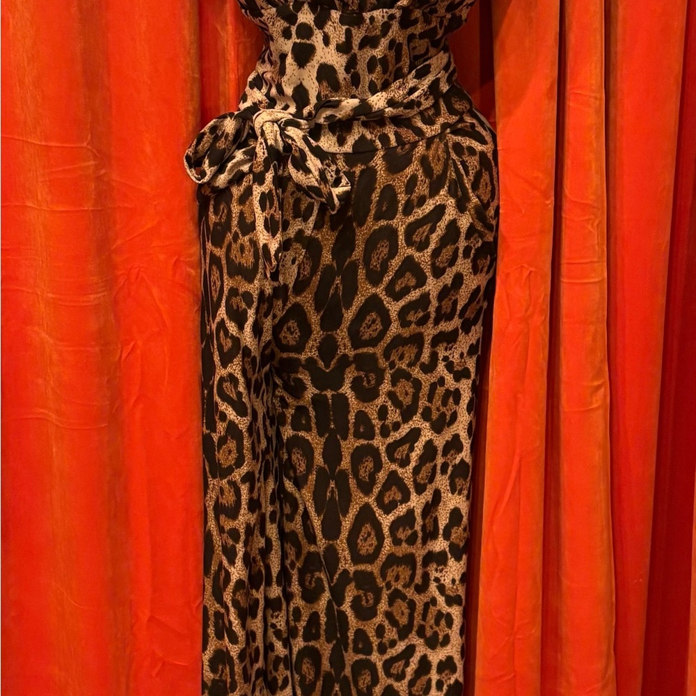 Chic Animal Print Jumpsuit
